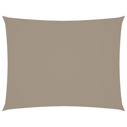 Sonnensegel Oxford-Gewebe Rechteckig 5x6 m Taupe