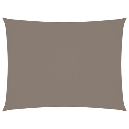 Sonnensegel Oxford-Gewebe Rechteckig 5x7 m Taupe