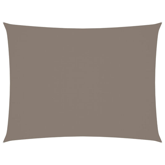 Sonnensegel Oxford-Gewebe Rechteckig 5x7 m Taupe