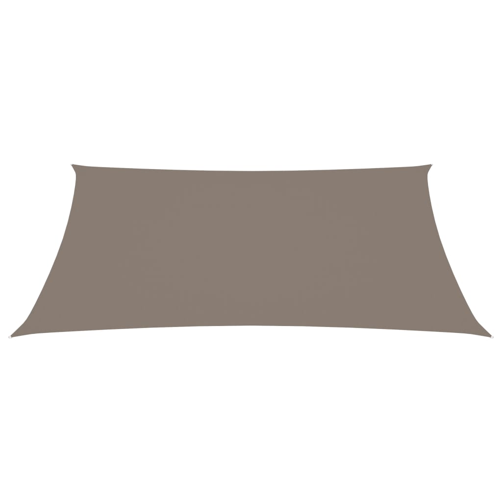 Sonnensegel Oxford-Gewebe Rechteckig 5x7 m Taupe