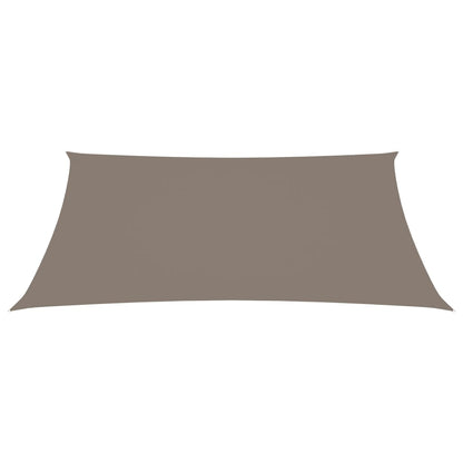 Sonnensegel Oxford-Gewebe Rechteckig 5x7 m Taupe