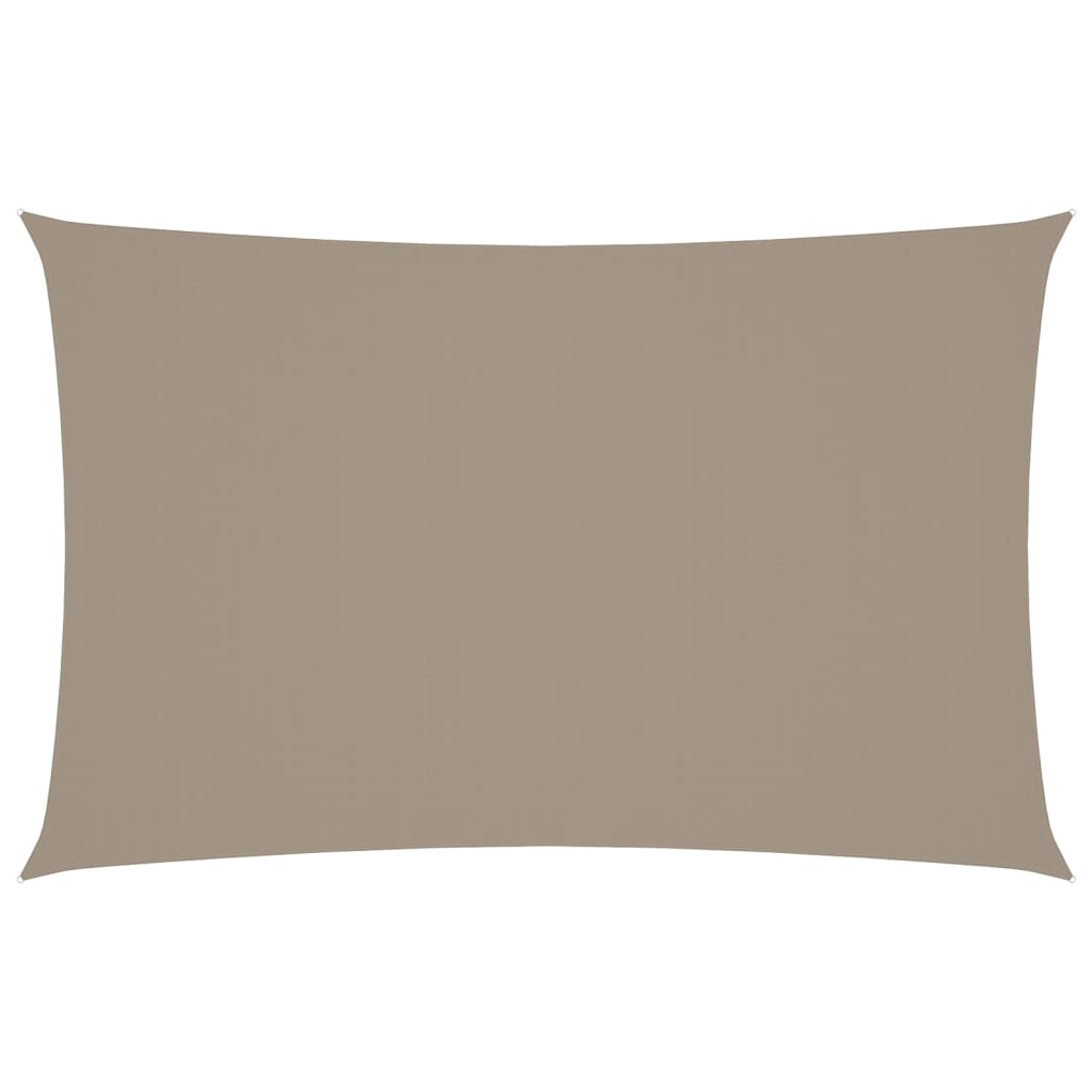 Sonnensegel Oxford-Gewebe Rechteckig 5x8 m Taupe