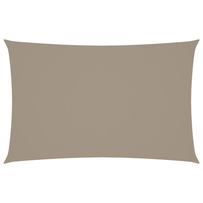 Sonnensegel Oxford-Gewebe Rechteckig 5x8 m Taupe