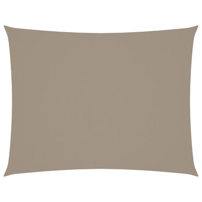 Sonnensegel Oxford-Gewebe Rechteckig 6x7 m Taupe