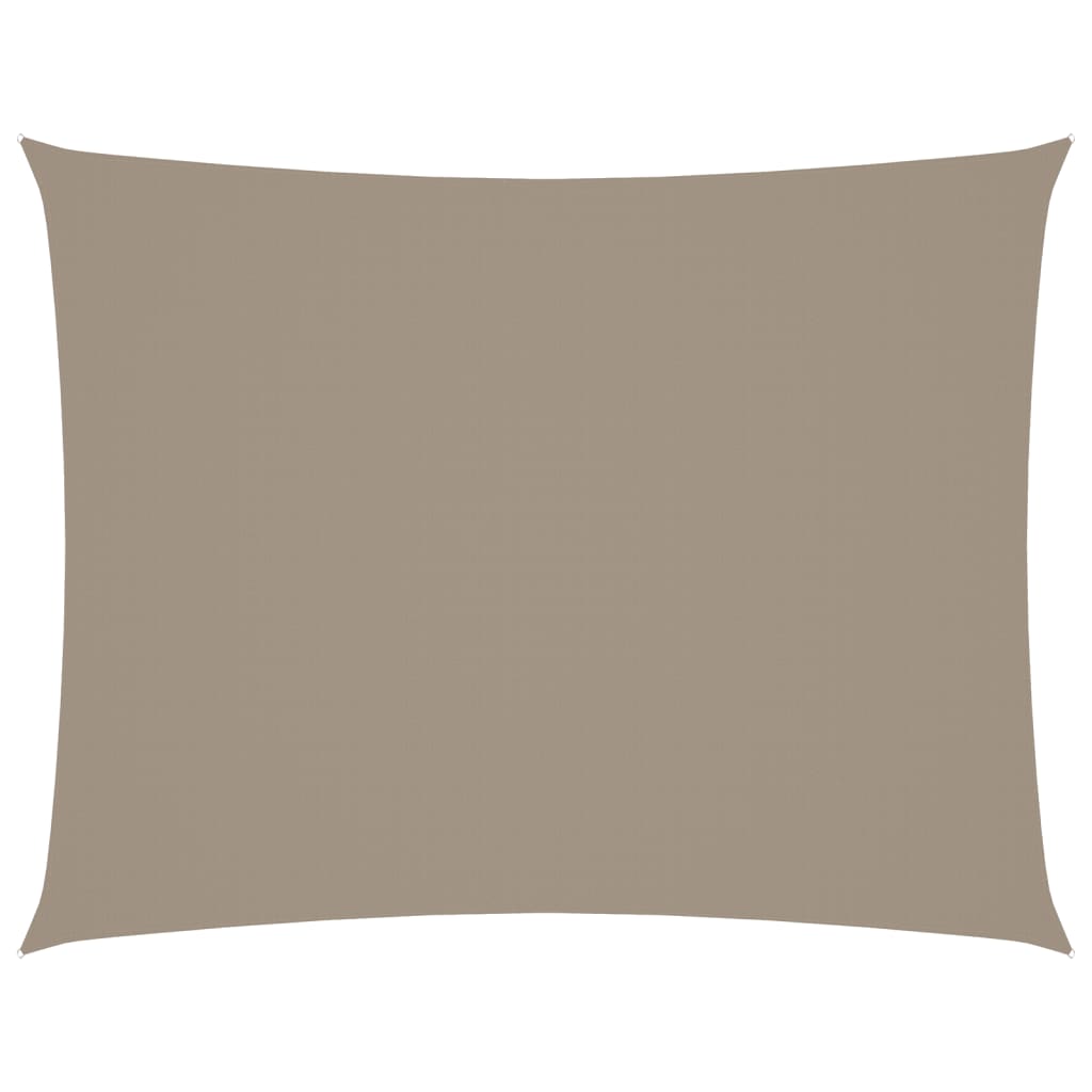 Sonnensegel Oxford-Gewebe Rechteckig 6x8 m Taupe