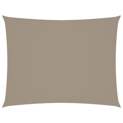 Sonnensegel Oxford-Gewebe Rechteckig 6x8 m Taupe