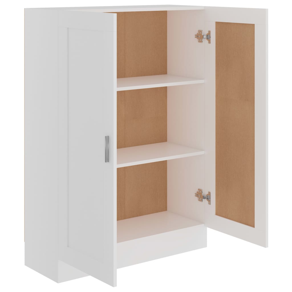 Bücherschrank Weiß 82,5x30,5x115 cm Holzwerkstoff