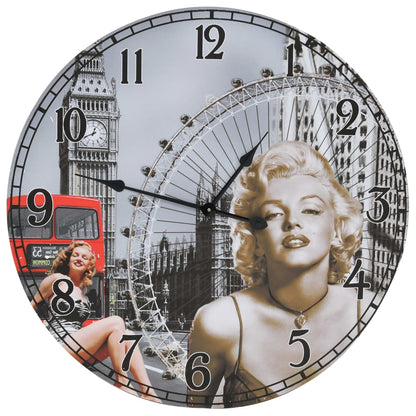 Wanduhr Vintage Marilyn Monroe 60 cm