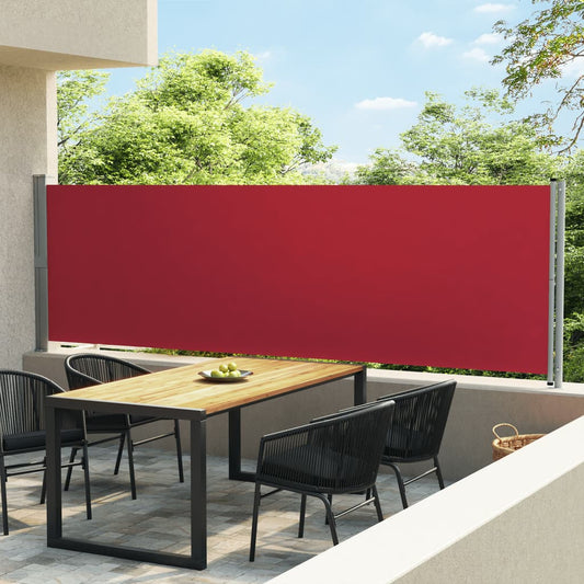 Seitenmarkise Ausziehbar 140x600 cm Rot