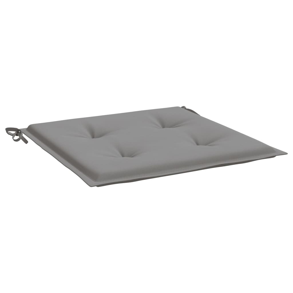 Gartenstuhl-Kissen 2 Stk. Grau 40x40x3 cm Oxford-Gewebe