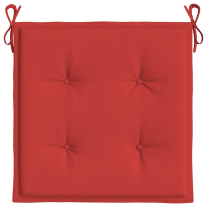 Gartenstuhl-Kissen 6 Stk. Rot 40x40x3 cm Oxford-Gewebe