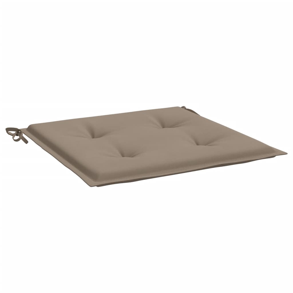 Gartenstuhl-Kissen 6 Stk. Taupe 40x40x3 cm Oxford-Gewebe