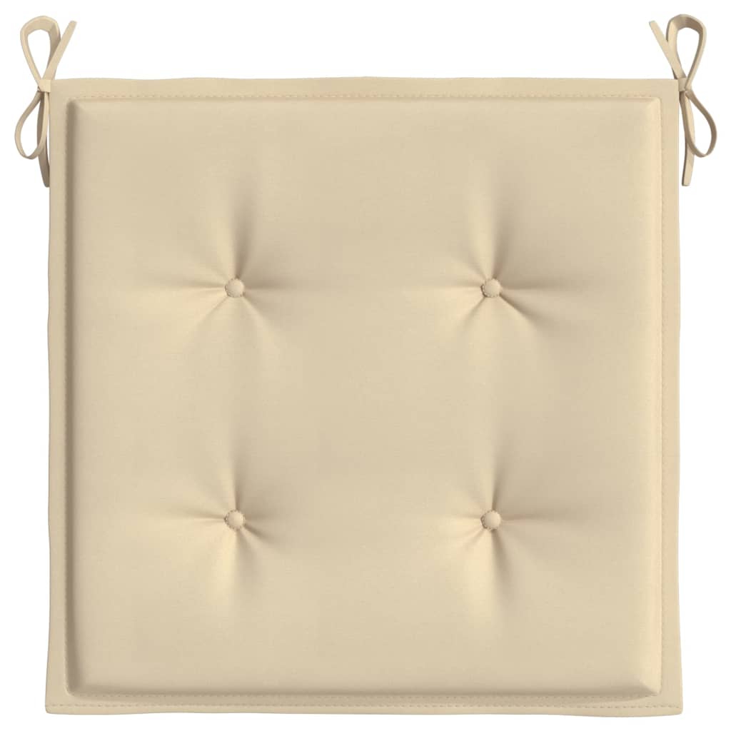 Gartenstuhl-Kissen 4 Stk. Beige 50x50x3 cm Oxford-Gewebe