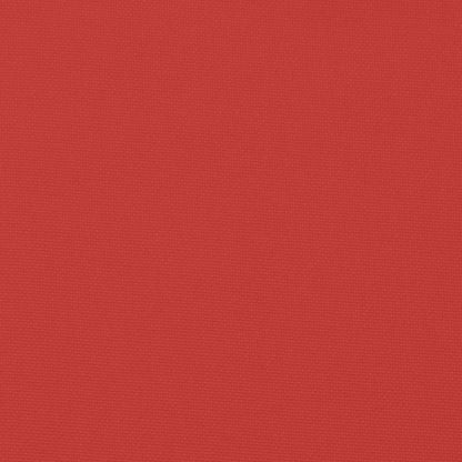 Cuscini per sedie da giardino con schienale alto, 6 pezzi, rosso, 120x50x3 cm, tessuto