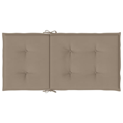 Gartenstuhlauflagen für Niedriglehner 6 Stk. Taupe 100x50x3 cm