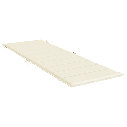 Sonnenliegen-Auflage Creme 186x58x3 cm Oxford-Gewebe