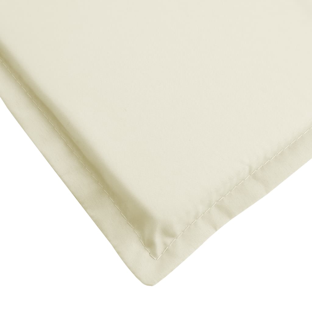 Sonnenliegen-Auflage Creme 186x58x3 cm Oxford-Gewebe