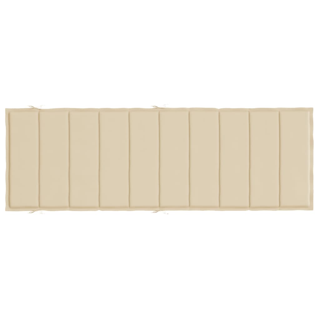 Sonnenliegen-Auflage Beige 186x58x3 cm Oxford-Gewebe