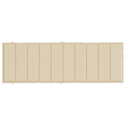 Sonnenliegen-Auflage Beige 186x58x3 cm Oxford-Gewebe