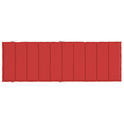 Sonnenliegen-Auflage Rot 186x58x3 cm Oxford-Gewebe