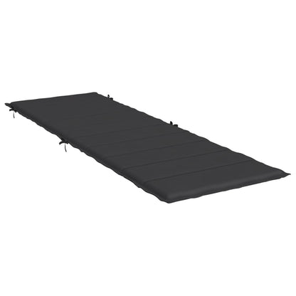 Sonnenliegen-Auflage Schwarz 186x58x3 cm Oxford-Gewebe