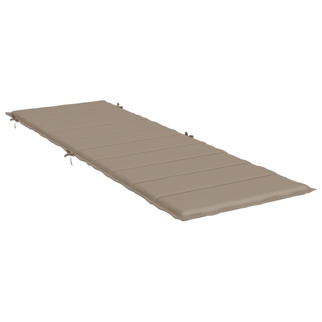 Sonnenliegen-Auflage Taupe 186x58x3 cm Oxford-Gewebe