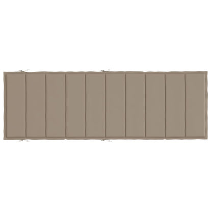 Sonnenliegen-Auflage Taupe 186x58x3 cm Oxford-Gewebe