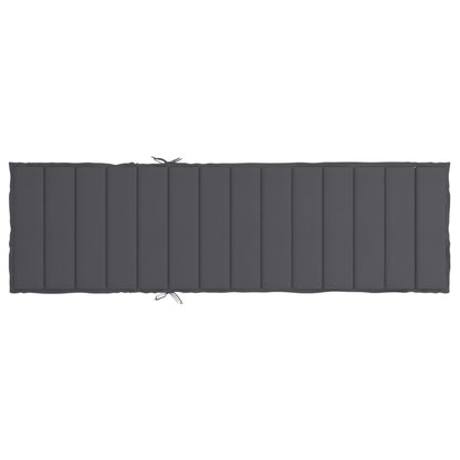 Sonnenliegen-Auflage Anthrazit 200x50x3 cm Oxford-Gewebe