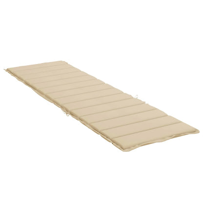 Sonnenliegen-Auflage Beige 200x50x3 cm Oxford-Gewebe