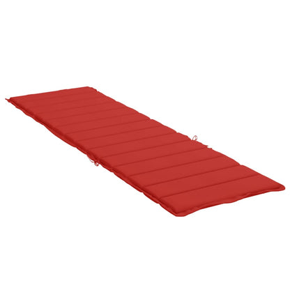 Sonnenliegen-Auflage Rot 200x50x3 cm Oxford-Gewebe