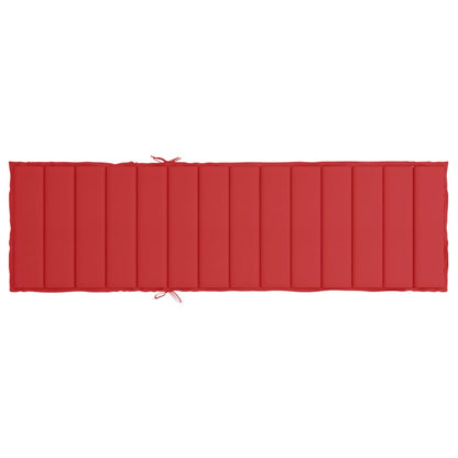 Sonnenliegen-Auflage Rot 200x50x3 cm Oxford-Gewebe