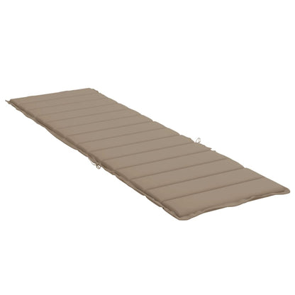 Sonnenliegen-Auflage Taupe 200x50x3 cm Oxford-Gewebe