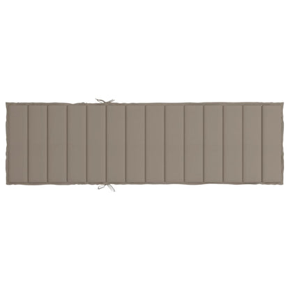 Sonnenliegen-Auflage Taupe 200x50x3 cm Oxford-Gewebe