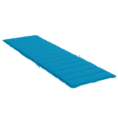 Sonnenliegen-Auflage Blau 200x60x3 cm Oxford-Gewebe