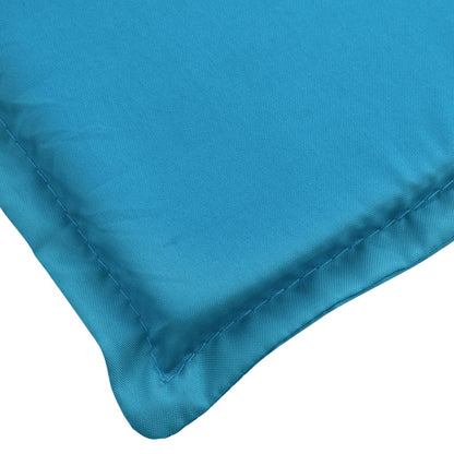 Sonnenliegen-Auflage Blau 200x60x3 cm Oxford-Gewebe