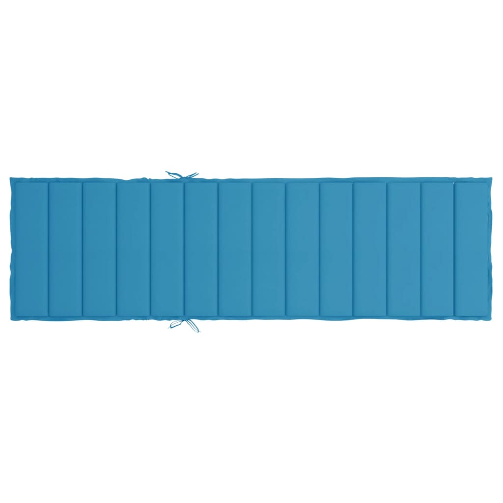 Sonnenliegen-Auflage Blau 200x70x3 cm Oxford-Gewebe