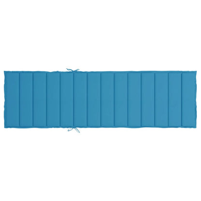 Sonnenliegen-Auflage Blau 200x70x3 cm Oxford-Gewebe