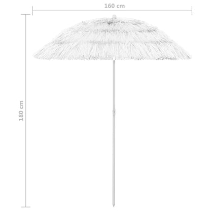 Hawaii Sonnenschirm Weiß 180 cm