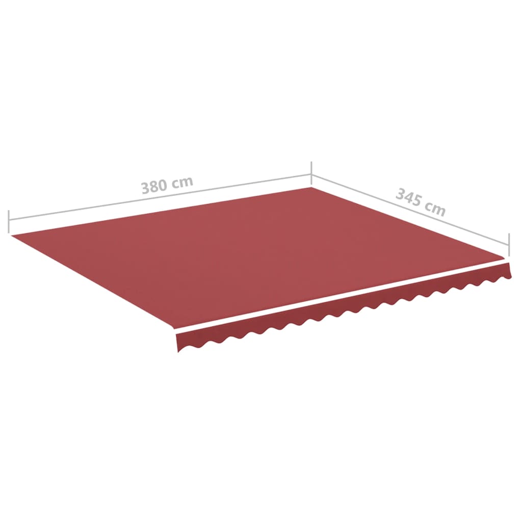 Markisenbespannung Burgunderrot 4x3,5 m