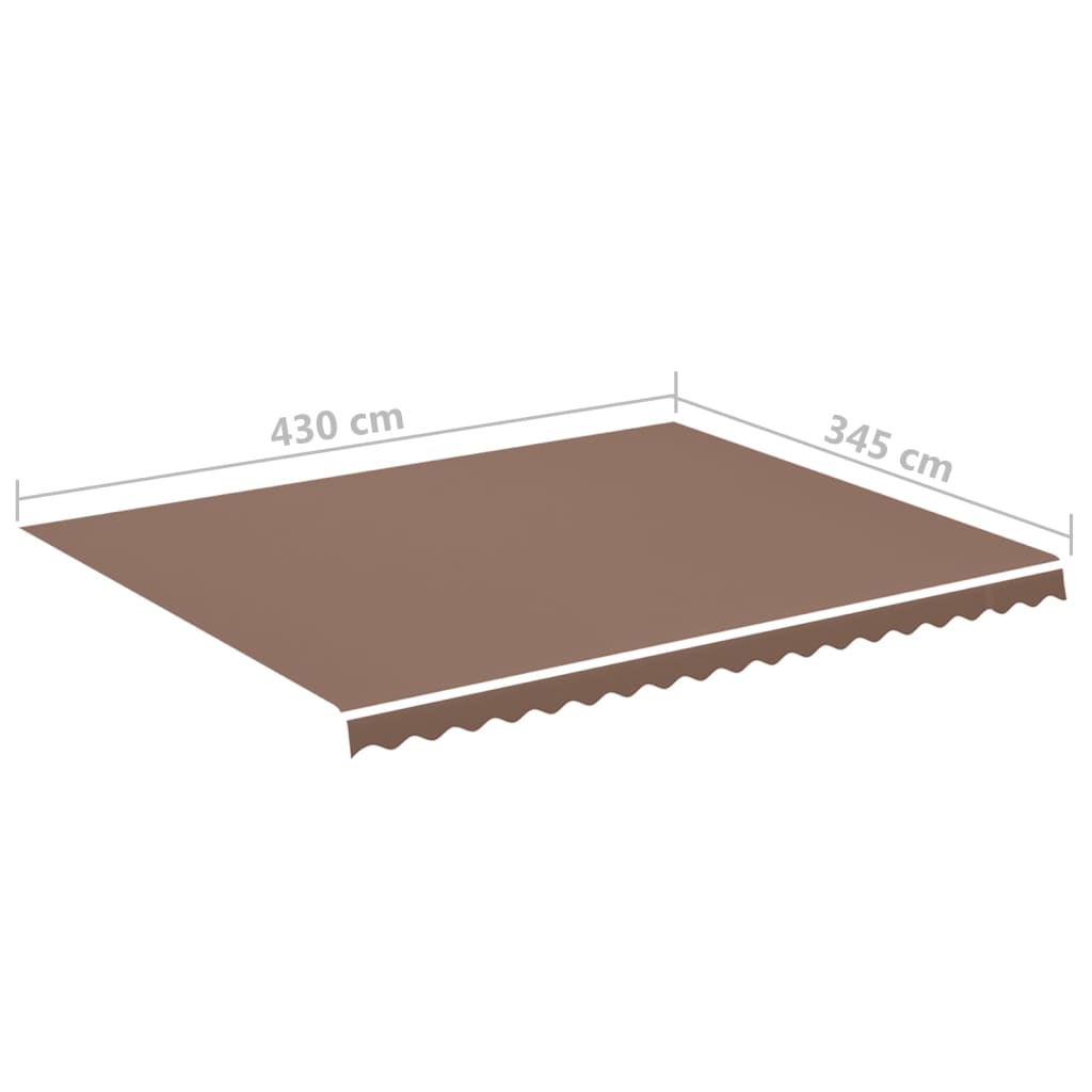 Markisenbespannung Braun 4,5x3,5 m