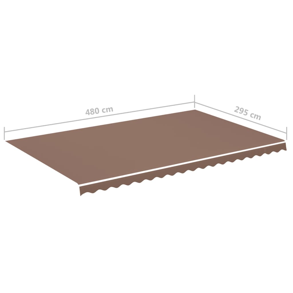 Markisenbespannung Braun 5x3 m