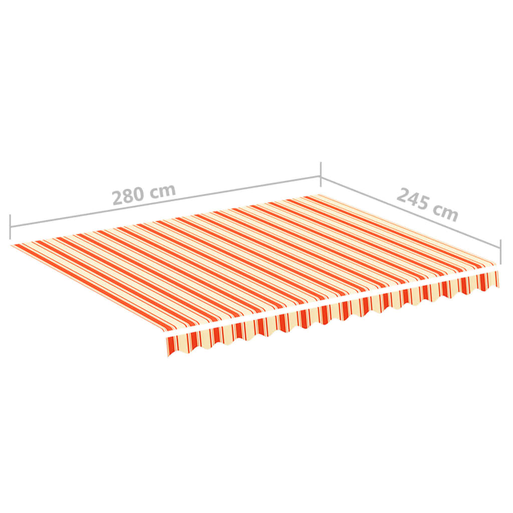 Markisenbespannung Gelb und Orange 3x2,5 m