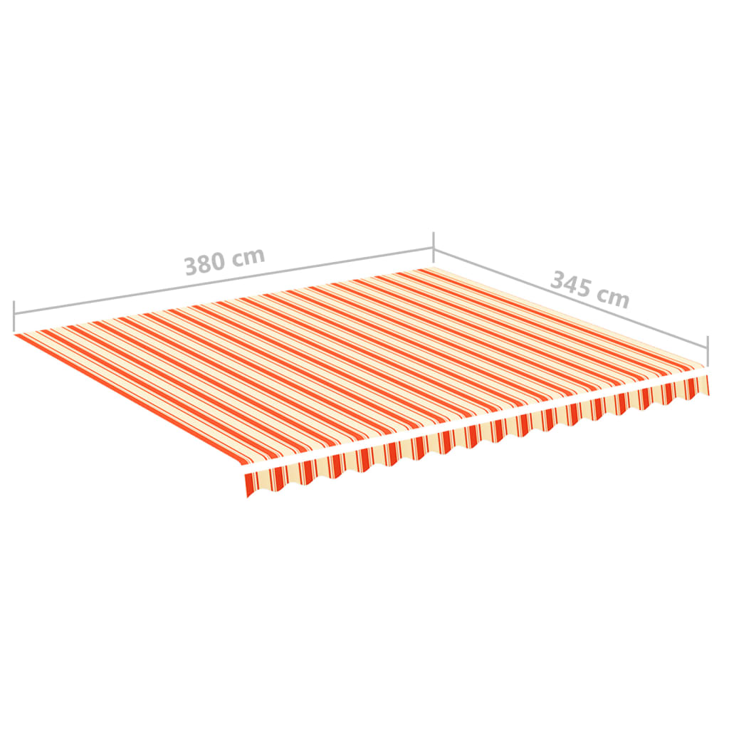 Markisenbespannung Gelb und Orange 4x3,5 m