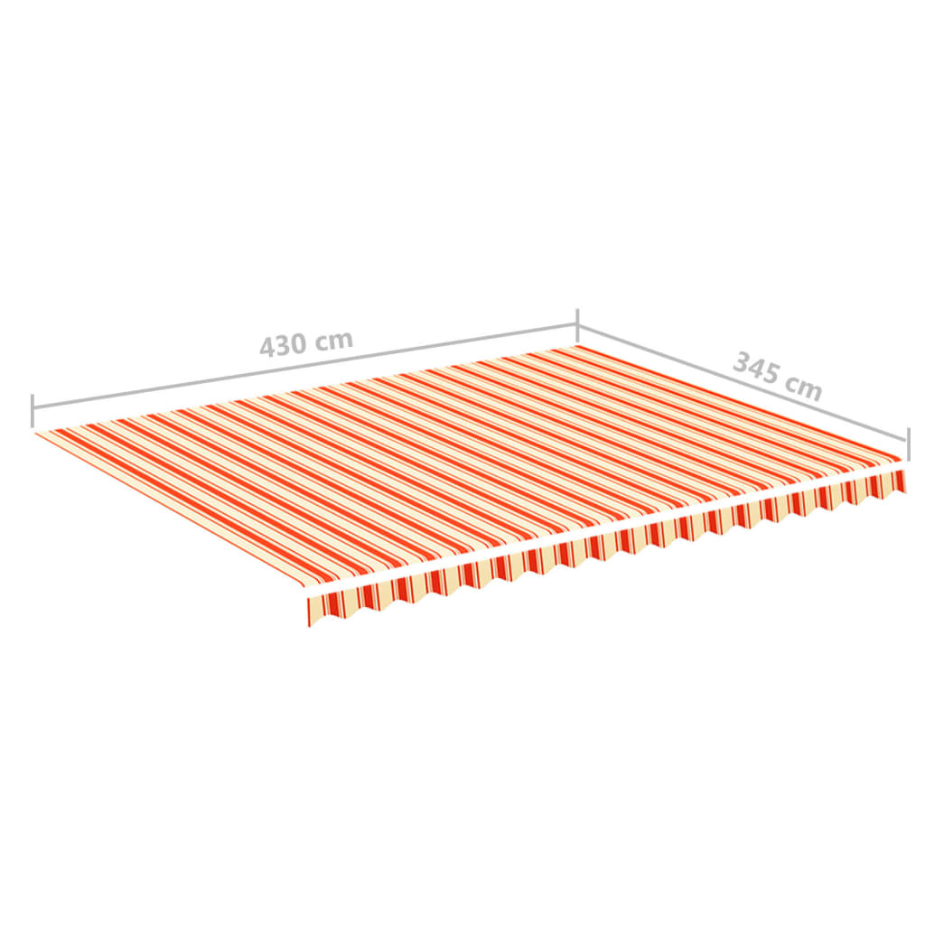 Markisenbespannung Gelb und Orange 4,5x3,5 m