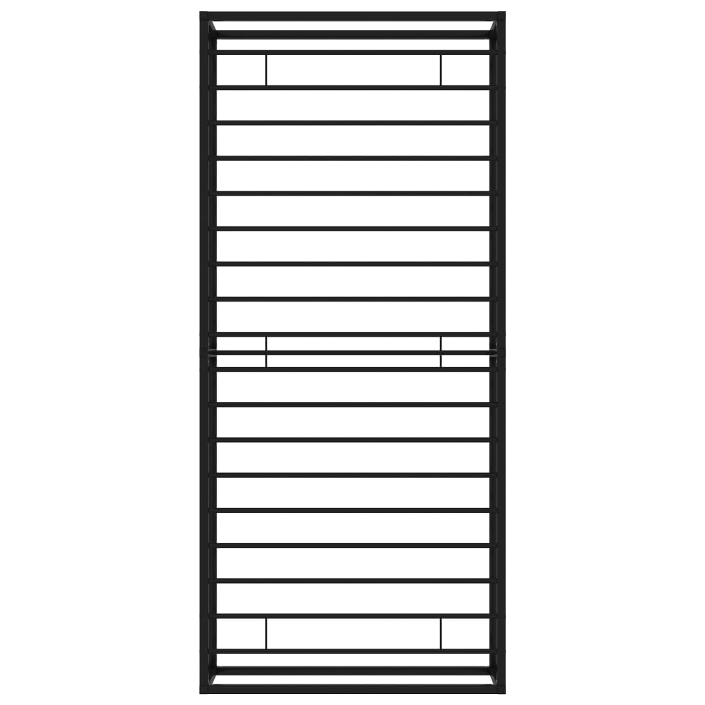 Bettgestell Schwarz Metall 100x200 cm