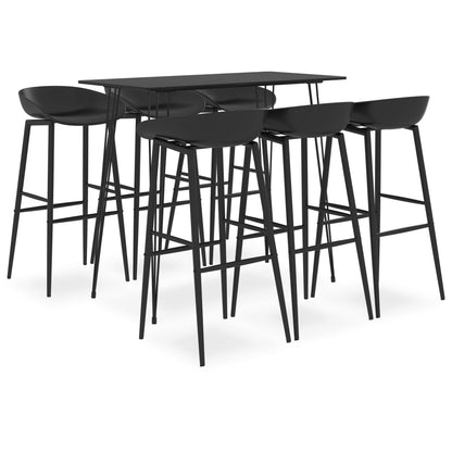 7-tlg. Bar-Set Schwarz