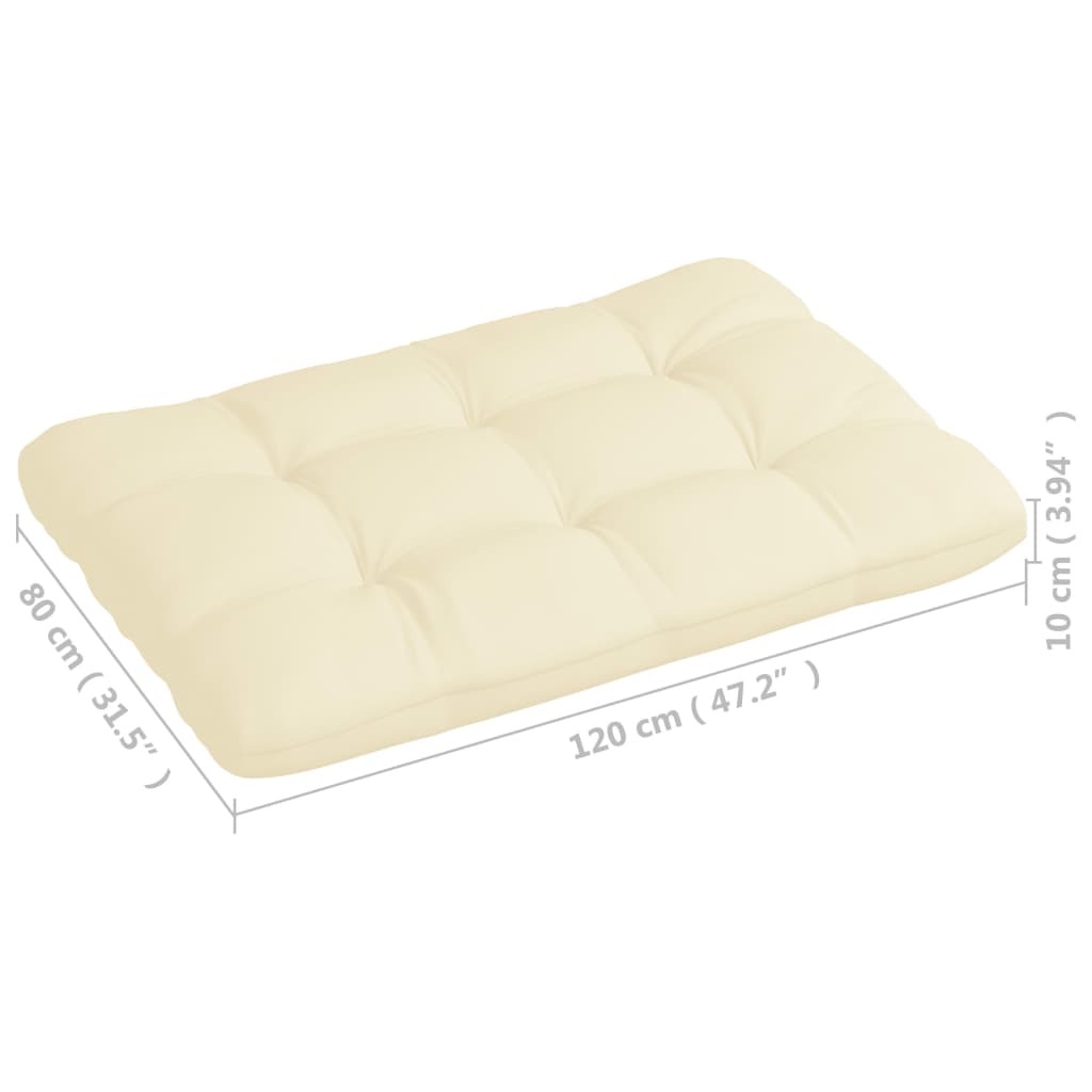 Palettensofa-Auflagen 7 Stk. Creme