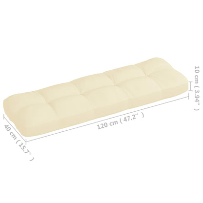 Palettensofa-Auflagen 7 Stk. Creme