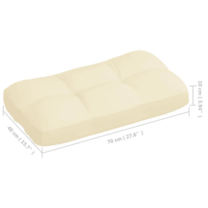 Palettensofa-Auflagen 7 Stk. Creme