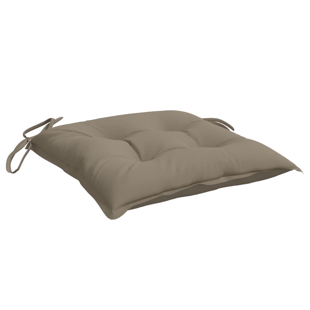 Stuhlkissen 2 Stk. Taupe 40x40x7 cm Oxford-Gewebe